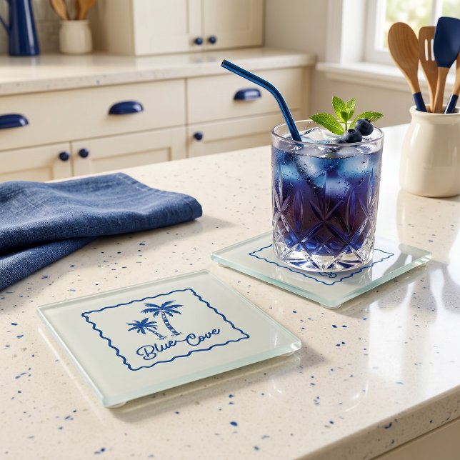 Posavasos De Vidrio Cala Azul (Subido por el creador)