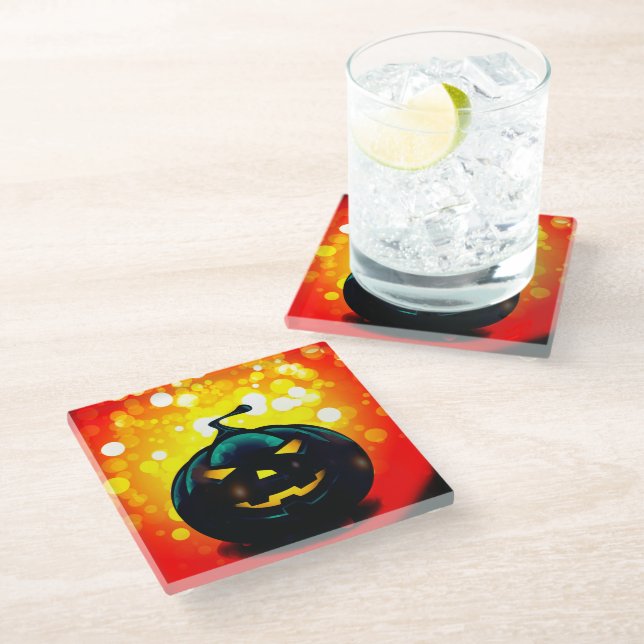 Posavasos De Vidrio Calabaza asquerosa (Angular)