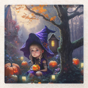 Posavasos De Vidrio calabaza/ extravagante/Halloween/dibujos animados