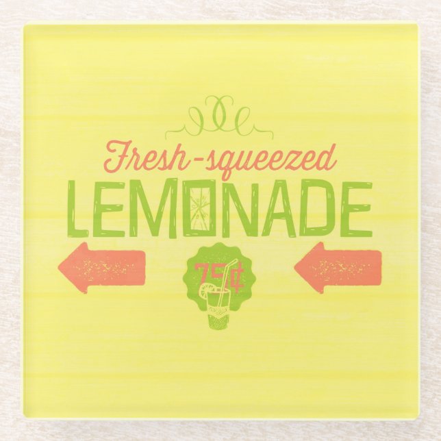 Posavasos De Vidrio Calabaza fresca de Lemonade (Anverso)