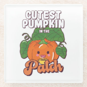 Posavasos De Vidrio calabaza más suave del parche