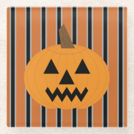 Posavasos De Vidrio Calabazas divertidas y divertidas de Halloween