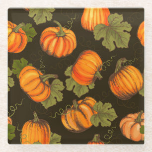 Posavasos De Vidrio Calabazas orgánicas: de granja a mesa