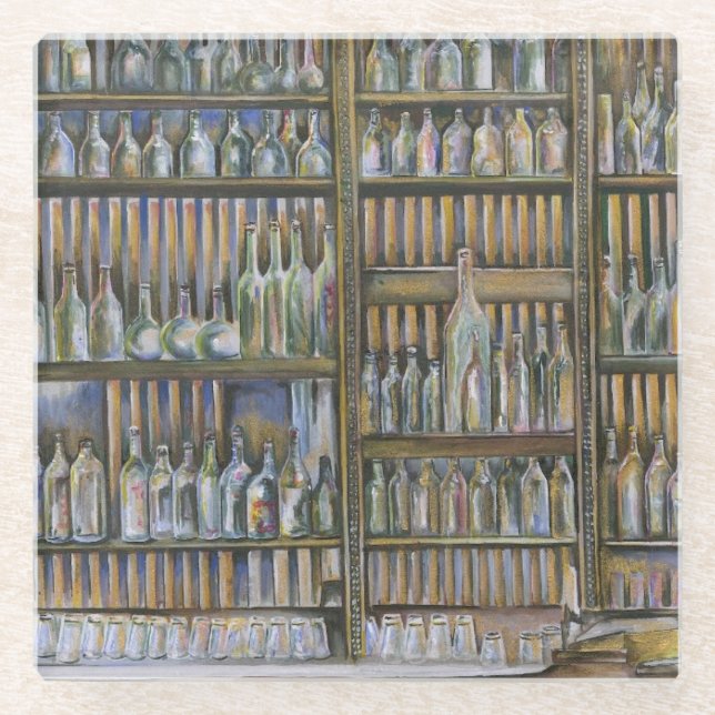 Posavasos De Vidrio Caliente, pero no en movimiento (Anverso)