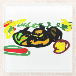 Posavasos De Vidrio Calor de calabazas