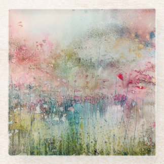 Posavasos De Vidrio Calzado abstrato de tinta de alcohol