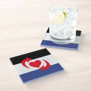Posavasos De Vidrio Cambie el orgullo