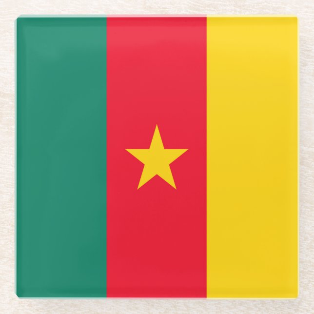 Posavasos De Vidrio Camerún (Anverso)