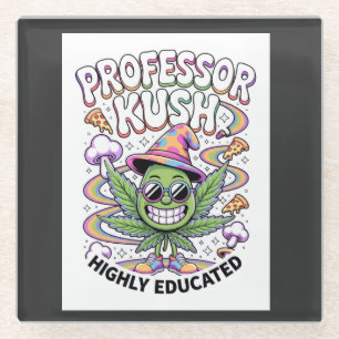 Posavasos De Vidrio Camiseta gráfica de mujer ADOM "Professor Kush"