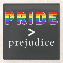 Posavasos De Vidrio Camiseta Orgullo & Prejuicio Orgullo
