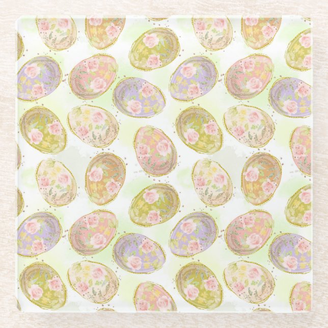 Posavasos De Vidrio Candy Bulk de Pascua (Anverso)