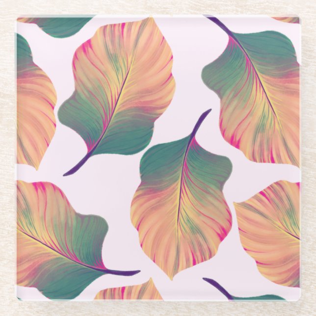 Posavasos De Vidrio Canna Tropicanna sale de Pastel (Anverso)