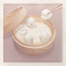 Posavasos De Vidrio Canto sonriente - Delight Xiao Long Bao