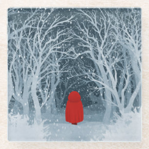 Posavasos De Vidrio Caperucita Roja
