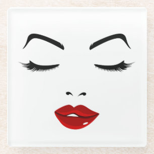 Posavasos De Vidrio Cara elegante