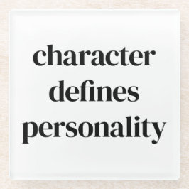 Posavasos De Vidrio Carácter Glass Coaster