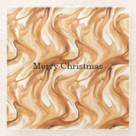 Posavasos De Vidrio Caramel Carmel Candy Swirls Christmas