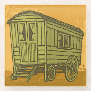 Posavasos De Vidrio Caravana gitana