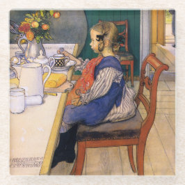 Posavasos De Vidrio Carl Larsson Desayuno Miserable de los Remontes