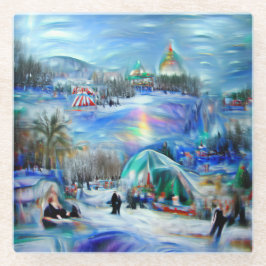 Posavasos De Vidrio Carnaval de invierno