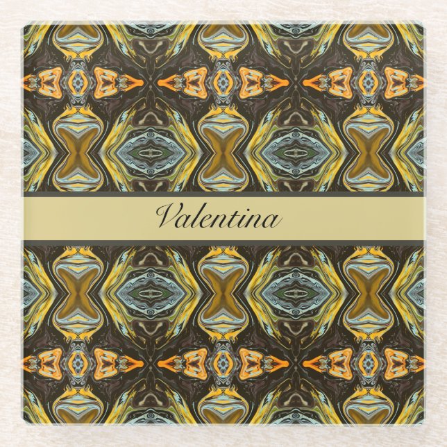 Posavasos De Vidrio Carretera de especias, personalizado (Anverso)