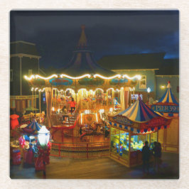 Posavasos De Vidrio Carrusel Pier de San Francisco 39 #2