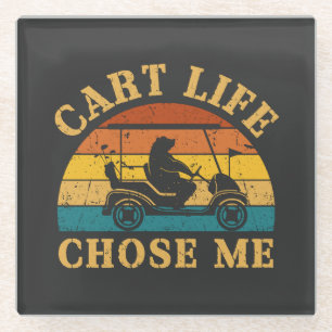 Posavasos De Vidrio Cart Life Me Eligió Divertida Cita De Carro De Gol