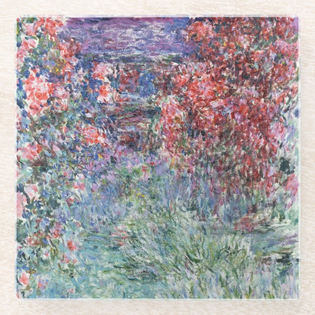 Posavasos De Vidrio Casa de Claude Monet el | en Giverny debajo de los (Anverso)