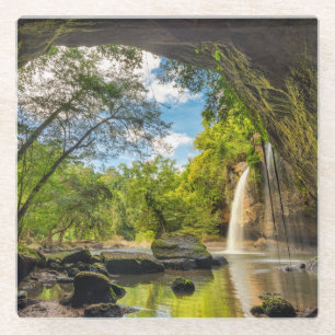 Posavasos De Vidrio Cascada de Haew Suwat