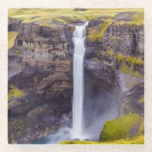 Posavasos De Vidrio Cascada de Haifosin, Islandia