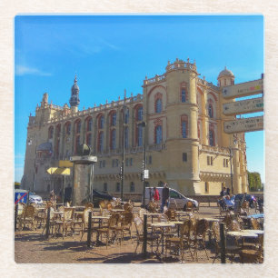 Posavasos De Vidrio Castas Saint Germain.  Montaña de papel de Franci