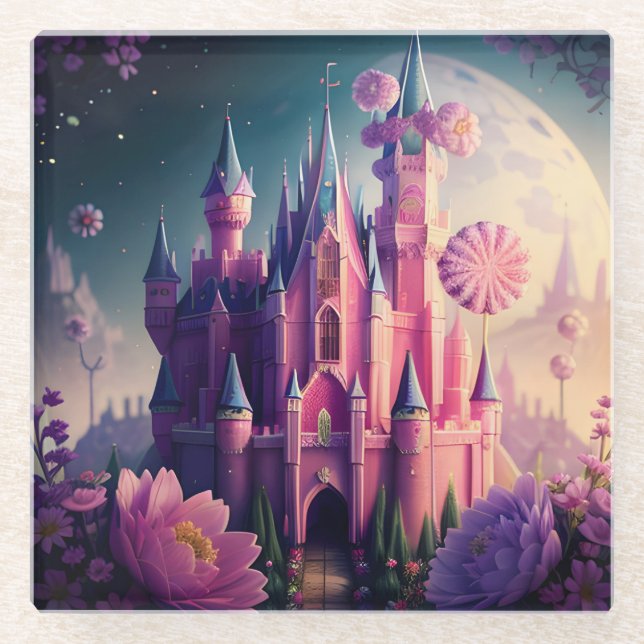 Posavasos De Vidrio Castillo Candy One (Anverso)