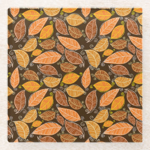 Posavasos De Vidrio Castillo de cuento de hadas, paisaje de aceite mod