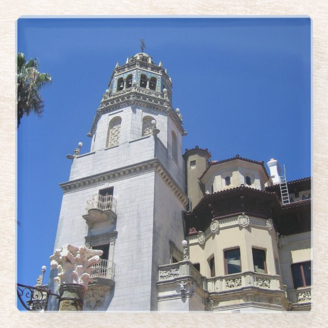 Posavasos De Vidrio Castillo Hearst, San Simeon, California (Anverso)