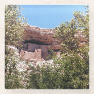 Posavasos De Vidrio Castillo Monumento Nacional Montezuma Acantilamien