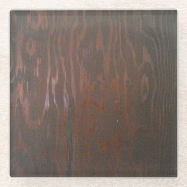 Posavasos De Vidrio Castillos marrones oscuros (Anverso)