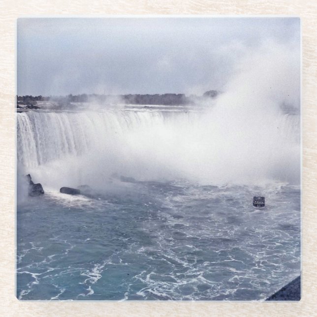 Posavasos De Vidrio Catarata Horseshoe (Anverso)