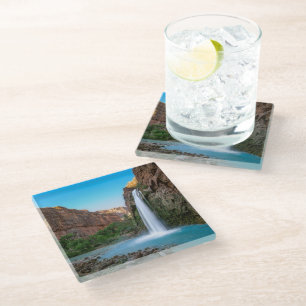 Posavasos De Vidrio Cataratas   Caídas de Havasu al atardecer