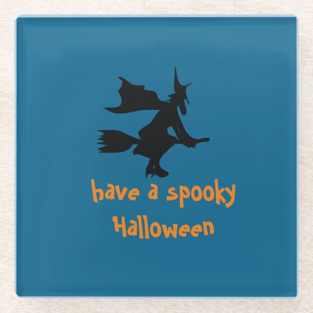 Posavasos De Vidrio Catastro de Halloween (Anverso)