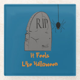 Posavasos De Vidrio Catastro de Halloween