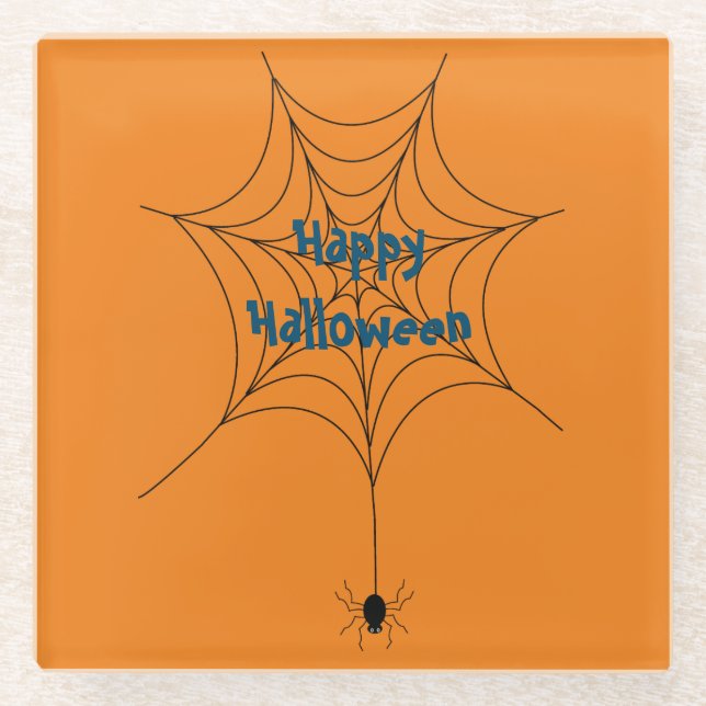 Posavasos De Vidrio Catastro de Halloween (Anverso)