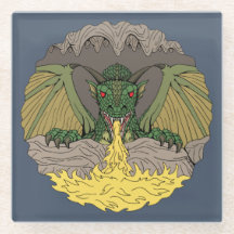 Cavern Dragon 2016 Glass Coaster
