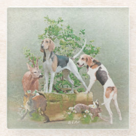 Posavasos De Vidrio Caza con heridas