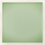 Posavasos De Vidrio Celadón verde de jade sólido<br><div class="desc">Un color único utilizado para la cerámica que antes se reservaba a los Royals. Mi tía y mi tío tuvieron una vez la tienda de antigüedades más grande del coste oriental. De niño recuerdo haber pasado innumerables horas desempolvando todos los tesoros de la tienda. Crecí para amar este color increíble....</div>