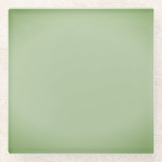 Posavasos De Vidrio Celadón verde de jade sólido 