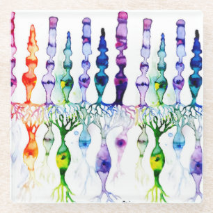 Posavasos De Vidrio Células de cono células de vástago y neuronas bipo