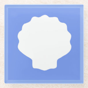Posavasos De Vidrio Cenicero de vidrio Perla Azul