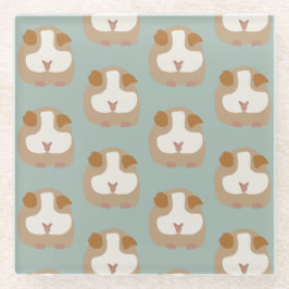 Posavasos De Vidrio Cerdo de Guinea sin rostro