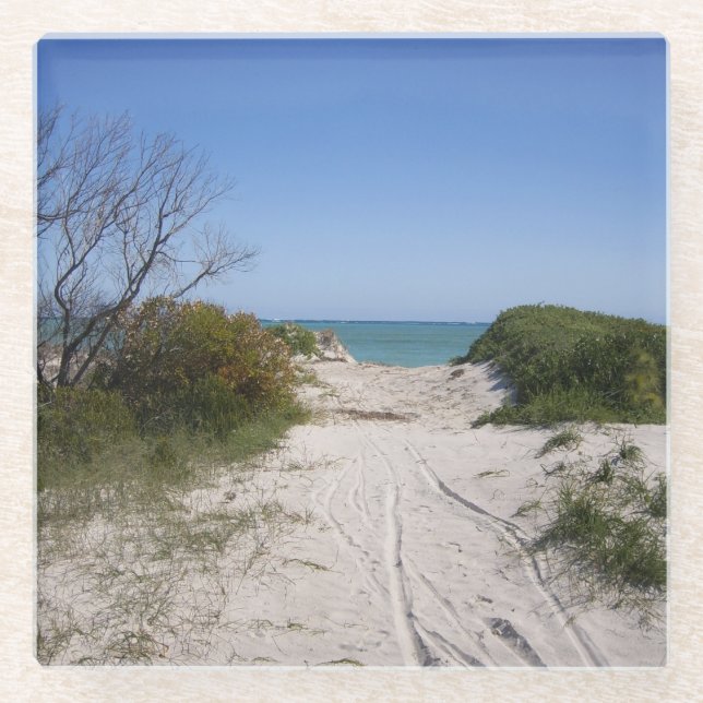 Posavasos De Vidrio Cervantes WA (Anverso)