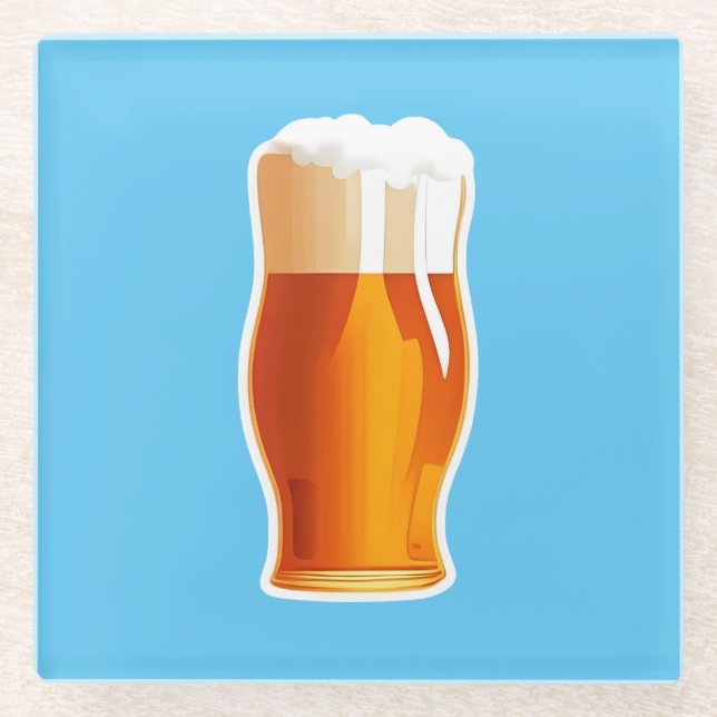 Posavasos De Vidrio Cerveza (Anverso)